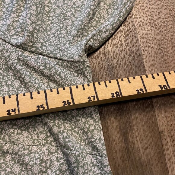 Adrianna Papell Green Floral Blouse Size 2X - Picture 5 of 7